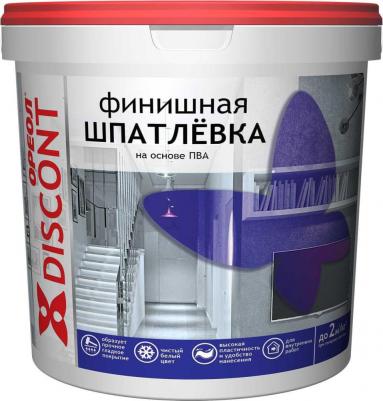 Шпатлевка финишная интерьерная водно-дисперсионная на основе ПВА 7кг