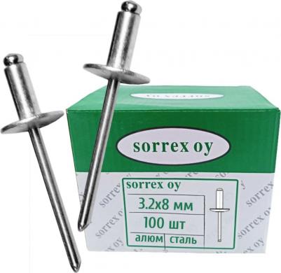 Размер: 3.2х8Материал стержня: оцинкованная стальМатериал тела: алюминий с содержанием магния 2,5%Толщина соединяемых материалов: 3.5 - 5.0ммДиаметр