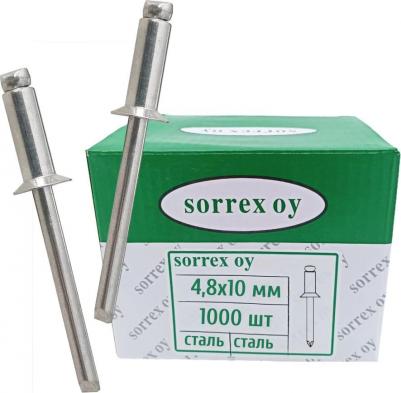 Размер: 4.8х10. Материал стержня: оцинкованная сталь. Материал тела: оцинкованная сталь. Толщина соединяемых материалов: 4,5-6мм. Диаметр бортика