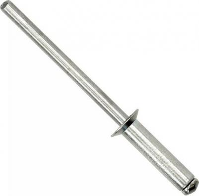 Размер: 4.8х6Материал стержня: оцинкованная стальМатериал тела: алюминий с содержанием магния 2,5%Толщина соединяемых материалов: 1-3,5ммДиаметр – фото 1