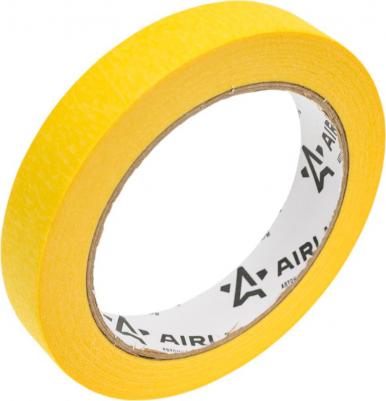 Лента клейкая малярная термостойкая 80°C, 19 мм*40 м, желтая ADTP001 – фото 1