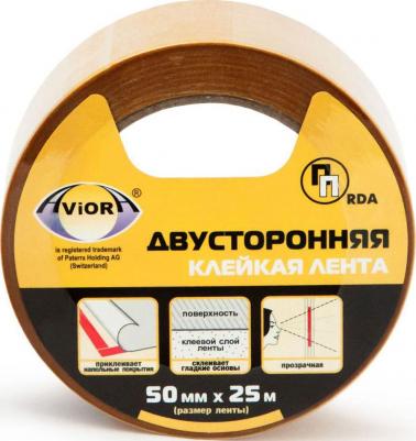 Лента клейкая двусторонняя, 50 мм х 25 м – фото 2