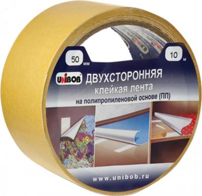 Клейкая двухсторонняя лента 50 мм х 10 м, ТОНКАЯ ОСНОВА полипропилен, 28211 – фото 12