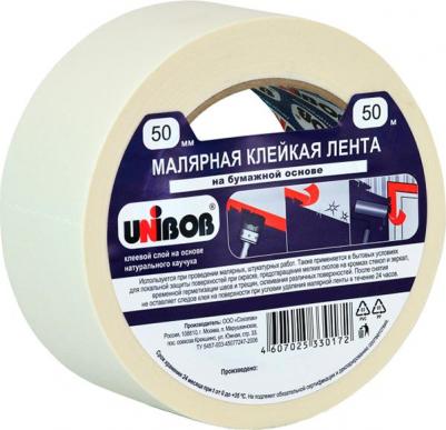 Клейкая лента малярная белая 19 мм х 50 м (бумажная, легкоудаляемая) – фото 10