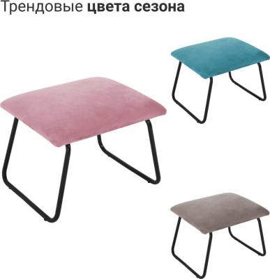 Оттоманка ALEX бирюзовый / Пуфик в прихожую / Пуфик для ног / Банкетка в спальню / Банкетка в прихожую / Подставка для ног / Мягкий пуфик велюровый (1623328967) – фото 3