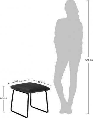 Оттоманка ALEX бирюзовый / Пуфик в прихожую / Пуфик для ног / Банкетка в спальню / Банкетка в прихожую / Подставка для ног / Мягкий пуфик велюровый (1623328967) – фото 4