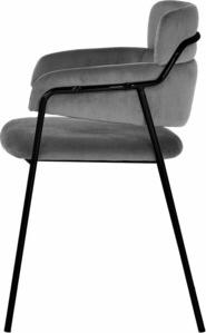 Стул Bradex Napoli серый, ножки черные (FR 0717) (1619134302) – фото 3