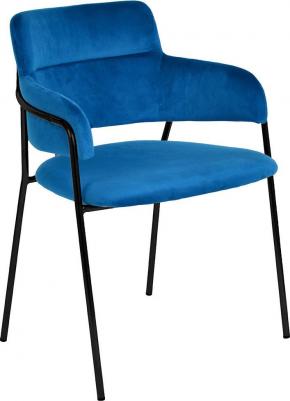 Стул Bradex Napoli синий, ножки черные (FR 0718) (1619189829)
