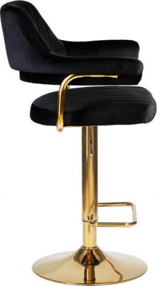 Стул барный DOBRIN CHARLY GOLD, LM-5019_Golden, черный велюр (MJ9-101) (1541214098) – фото 5