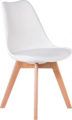 Стул обеденный DOBRIN JERRY SOFT, LMZL-PP635, ножки светлый бук, цвет сиденья белый (W-02) (1513957733) – фото 7