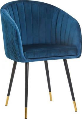 Стул обеденный DOBRIN MARY, LM-7305, синий велюр (1922-20) (1524923419)