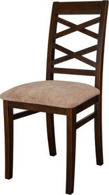 Стул кухонный Араго орех, капучино ( ткань, деревянный для кухни ) (1522473923)