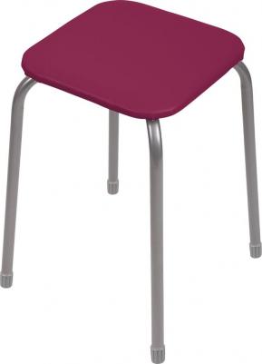 Табурет Nika эконом 3 ТЭ3 к/з темно-красный, каркас серый (1494620886) – фото 1