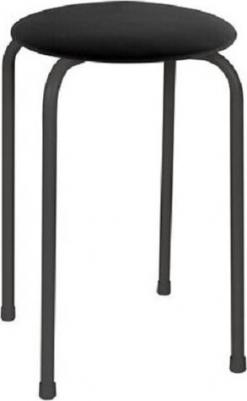 Табурет рс01-т011в, черный каркас, кожзам черный, рс01-т011в-201- (1508699533) – фото 1