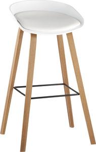 Барный стул Stool Group Libra с ПУ подушкой/деревянные ножки 8319B white (1524554731)