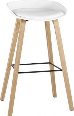 Барный стул Stool Group Libra с ПУ подушкой/деревянные ножки 8319B white (1524554731) – фото 5