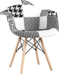 Кресло Stool Group Eames пэчворк черно-белое Y809 bw (1269838938)