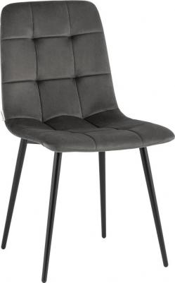 Стул для кухни Одди велюр тёмно-серый (1517032164) – фото 1