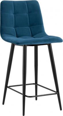 Стул полубарный Джанго велюр синий высота сиденья 60 см (1622930941) – фото 3