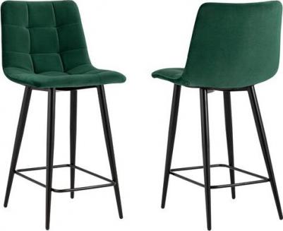 Стул полубарный Джанго велюр зелёный высота сиденья 60 см (1623031035) – фото 2