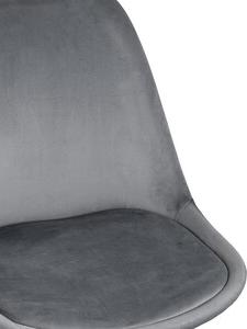 Стул Stool Group Frankfurt велюр серый (1374154953) – фото 1