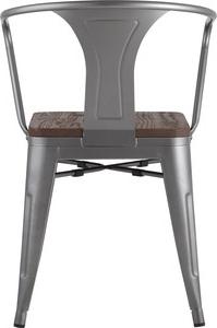 Стул Stool Group Tolix Arm wood серебристый матовый + темное дерево YD-H440AR-W YG-15 (1434697154) – фото 2