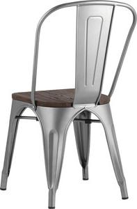 Стул Stool Group Tolix серебристый матовый + темное дерево YD-H440B-W YG-15 (1434702689) – фото 1