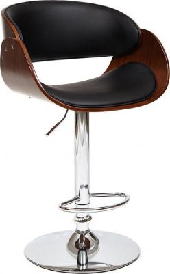 Барный стул TetChair Lando (mod. 4036) металл/дерево/экокожа черный/орех/хром (1436375151) – фото 10