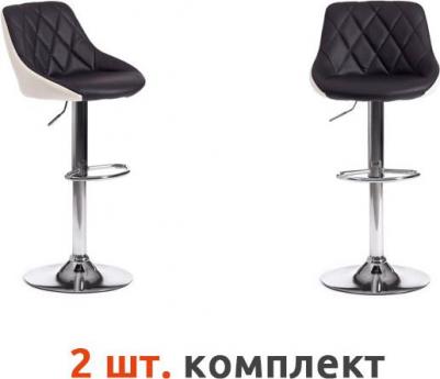 Барный стул TetChair Messy (mod. KY704C) металл/экокожа черный/белый/хром (1431865876)