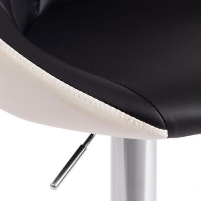 Барный стул TetChair Messy (mod. KY704C) металл/экокожа черный/белый/хром (1431865876) – фото 7
