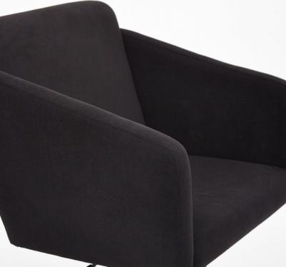 Кресло ТС 61х39х98 см флок хром черный (1312799574) – фото 4