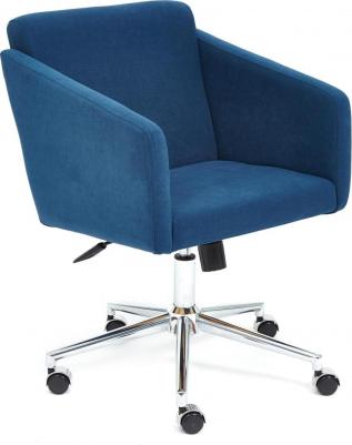 Кресло ТС 61х39х98 см флок хром синий (1312822759)