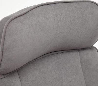 Кресло ТС 64х47х128 см флок серый (1312832554) – фото 2