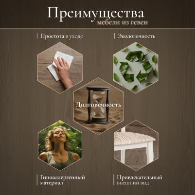 Стул TC ivory 45х53х97 см (1301150956) – фото 7