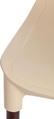 Стул TetChair GENIUS (mod 75) бежевый/коричневые ножки (1444419069) – фото 5