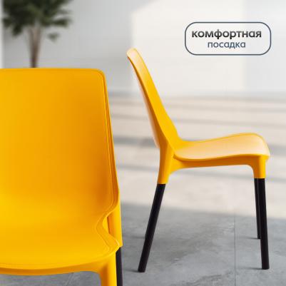 Стул TetChair GENIUS (mod 75) бежевый/коричневые ножки (1444419069) – фото 14