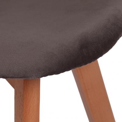 Стул TetChair Secret De Maison Cindy Soft (mod. C1021F1) вельвет/дерево серый (HLR 24) натуральный (1413991705) – фото 6