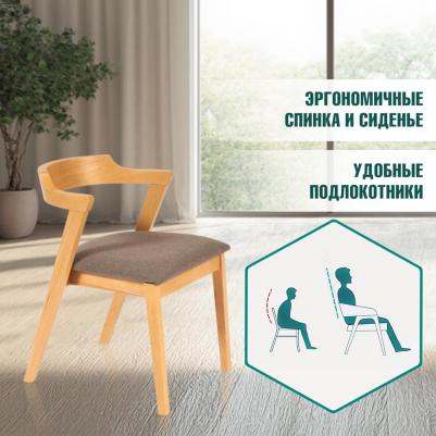 Стул ТС 54.5х56х74 см натуральный (1312833884) – фото 3