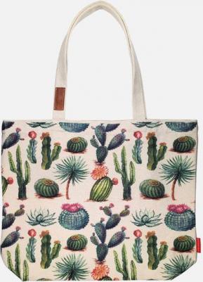 Сумка-шоппер с карманом Солнечный кактус