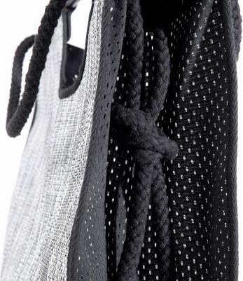 Сумка-шоппер large, 50х16х45 см, белая с черным – фото 7