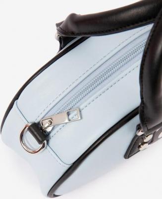 Сумка для девочки из экокожи голубая с принтом (One size) – фото 1