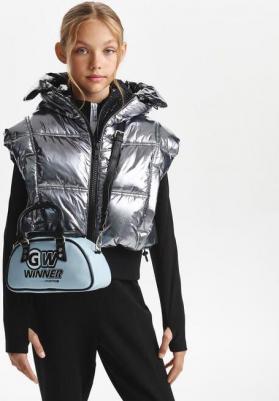 Сумка для девочки из экокожи голубая с принтом (One size) – фото 2