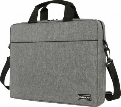 Сумка портфель PERSPECTIVE с отделением для ноутбука 15.6", с карманом, серая, 29х40х7 см, 272595 – фото 1