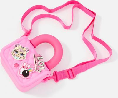 Мини - сумка со съемными элементами розовая – фото 3