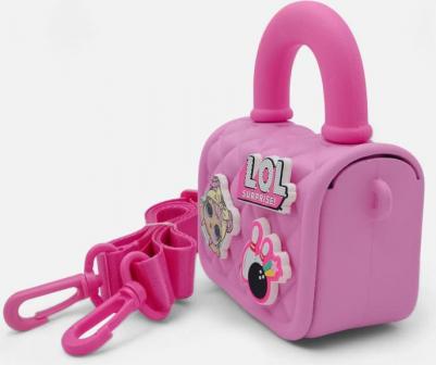 Мини - сумка со съемными элементами розовая – фото 4