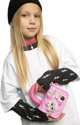 Мини - сумка со съемными элементами розовая – фото 12