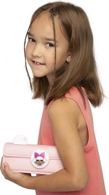 Сумка-пенал с ушками и со съемным элементом розовая – фото 7