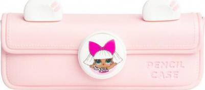 Сумка-пенал с ушками и со съемным элементом розовая
