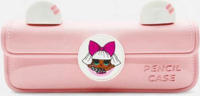 Сумка-пенал с ушками и со съемным элементом розовая – фото 9