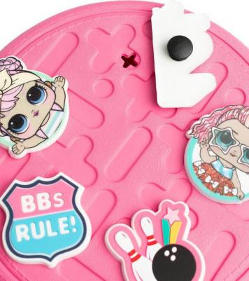 Сумка с джиббитсами круглая, розовая – фото 9